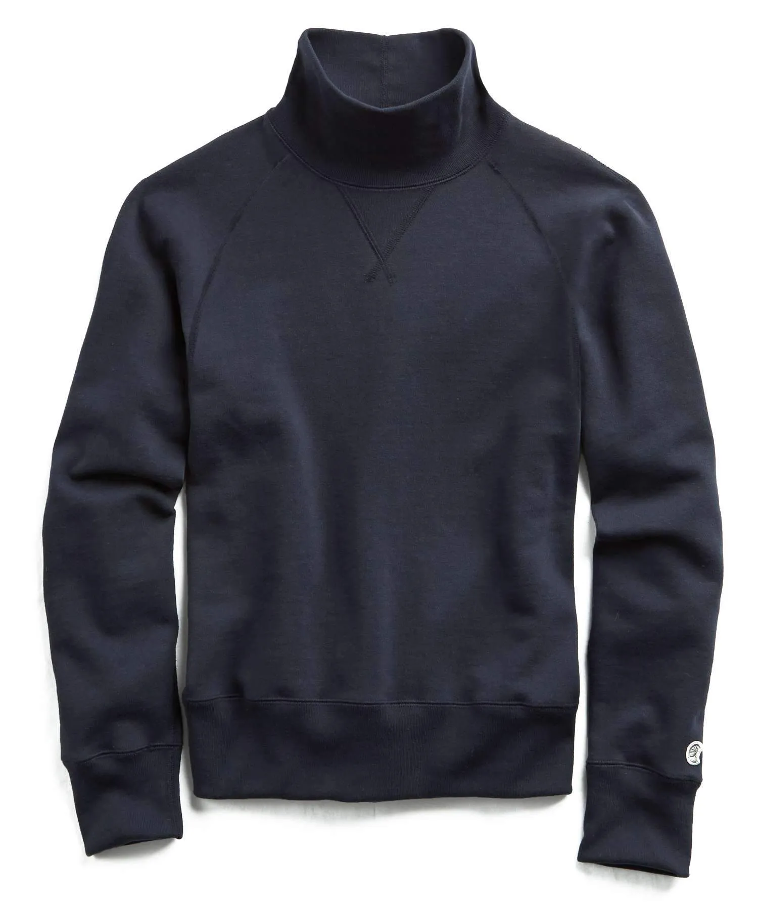 Heavyweight Turtleneck Sweatshirt in Navy