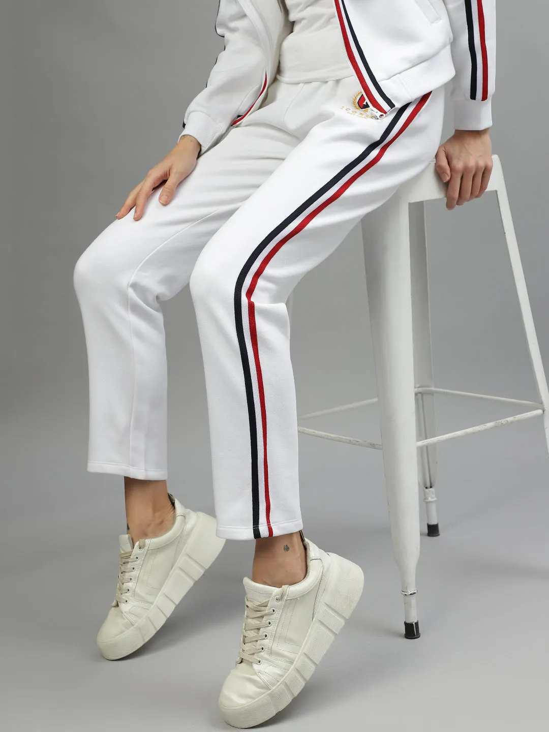 Iconic Women Solid Regular Fit Track Pants