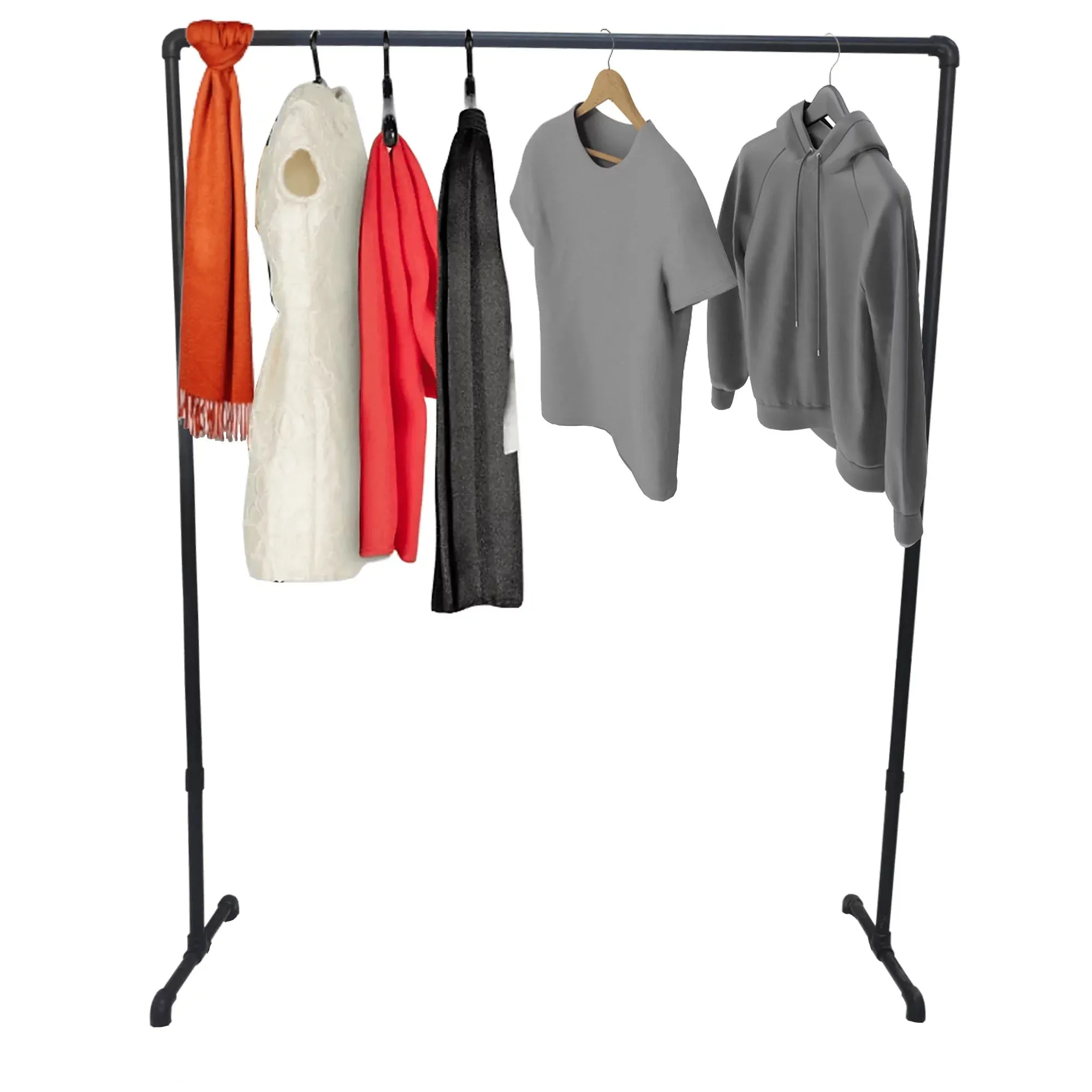 Industrial Pipe Clothing Rack 106(L)X148CM(H)