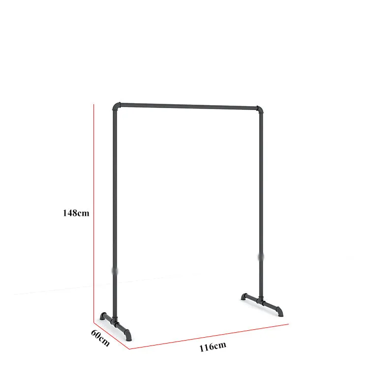 Industrial Pipe Clothing Rack 116(L)X148CM(H)