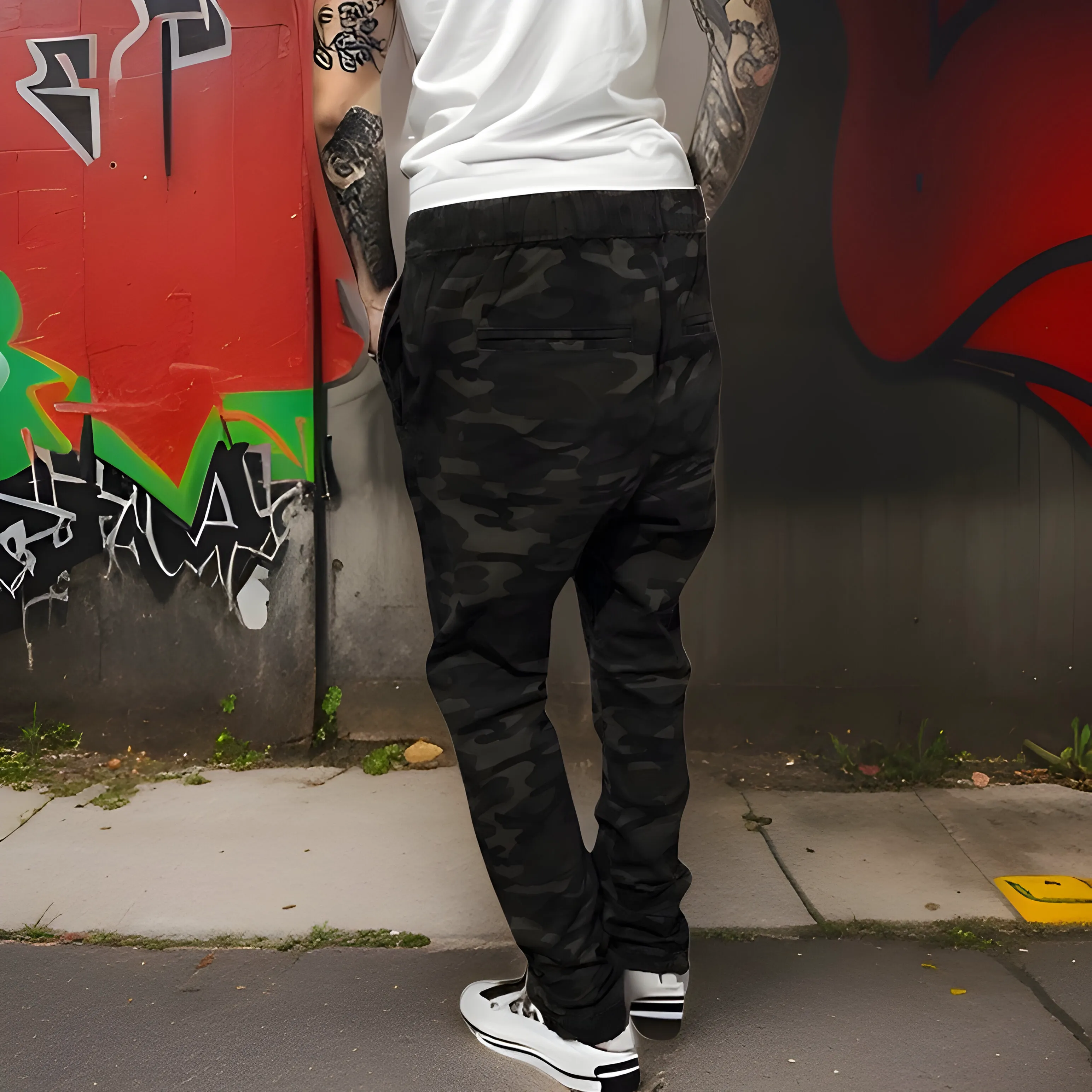 ^JAY JAYS^ (CAMO) JOGGER SWEATPANTS (WAIST 28'')