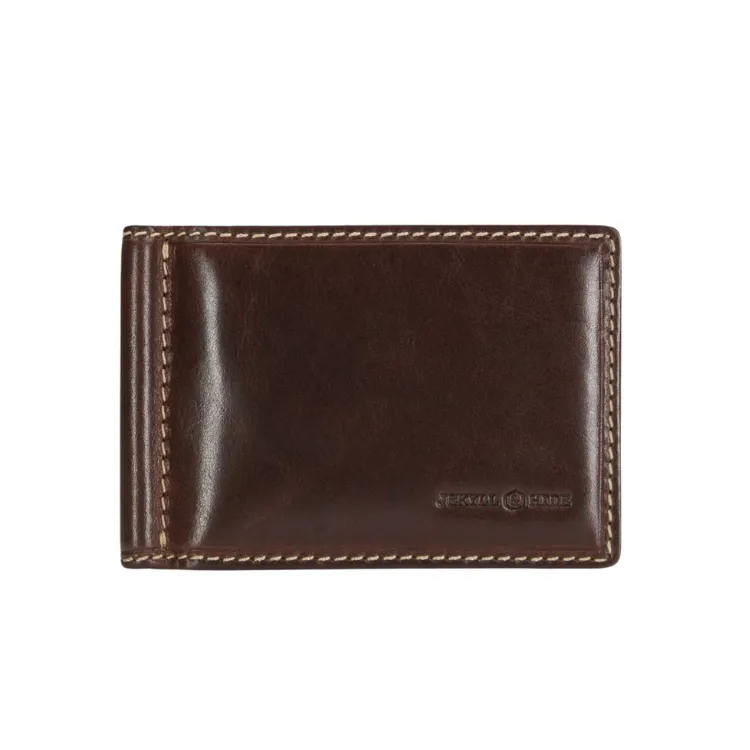 Jekyll & Hide Leather Money Clip Wallet - Mocha