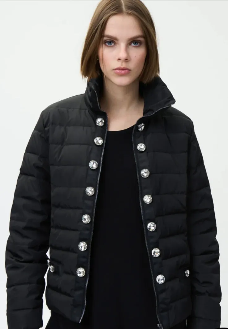 Joseph Ribkoff Sale, 224908 Button Front Puffer Jacket