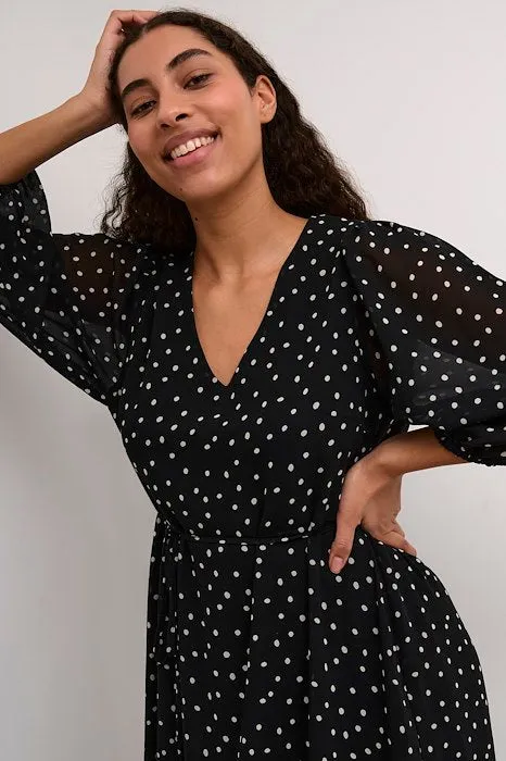 KAFFE SALLY DRESS - POLKA DOT