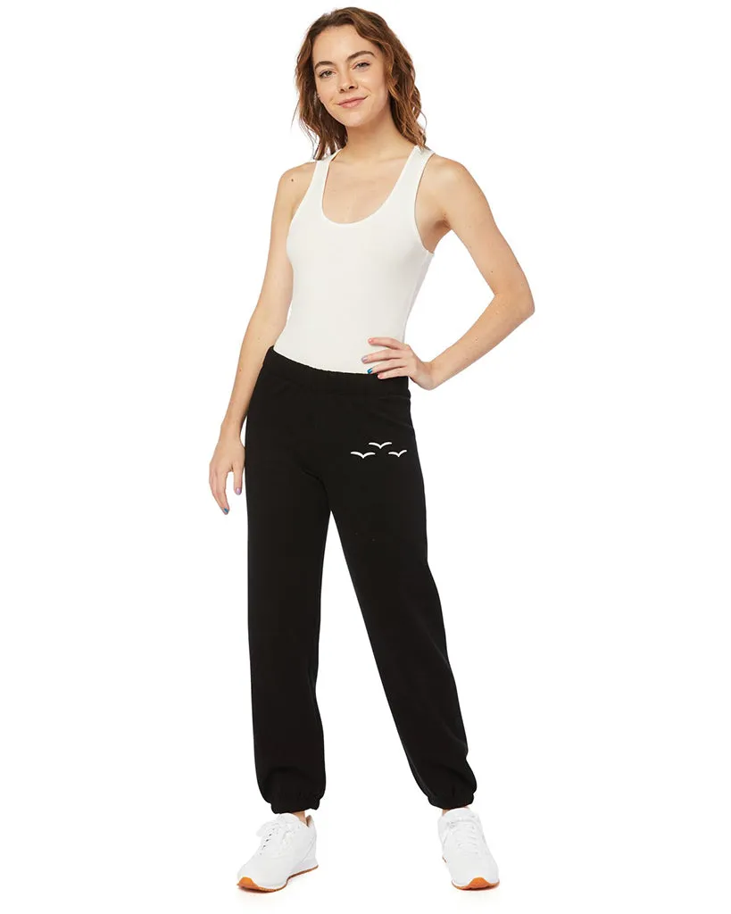 Lazypants Niki Ultra Soft Fleece Sweatpants  - Womens -  Black