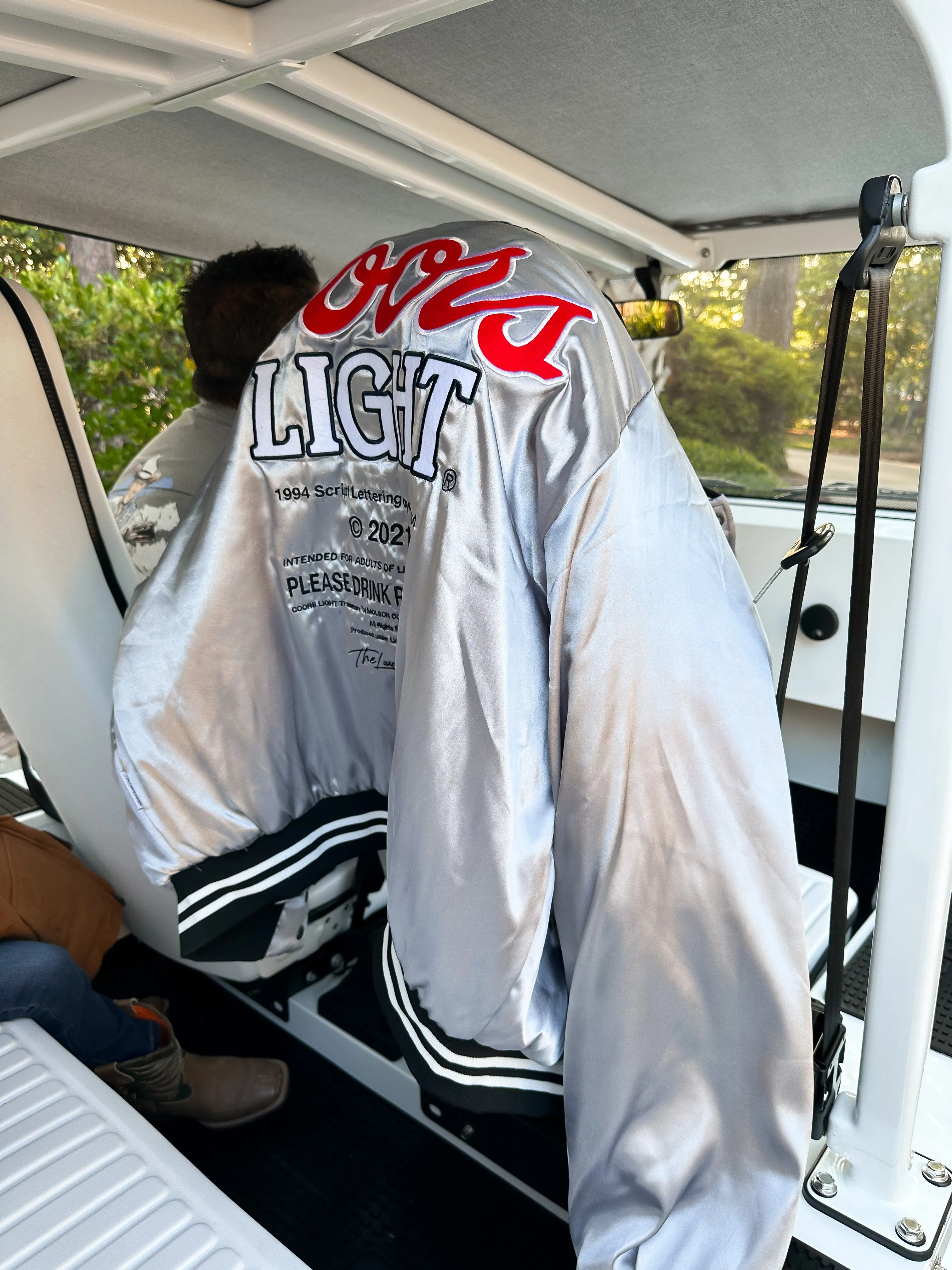 LICENSED!! The "Coors Light" Official Nylon Bomber Jacket