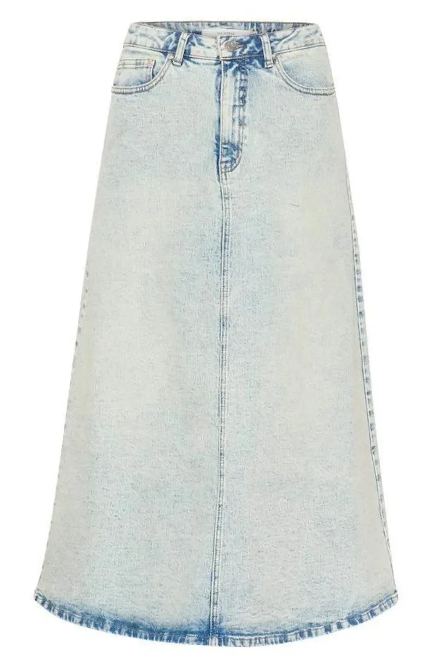 Manula Skirt in Light Blue Acid Wash