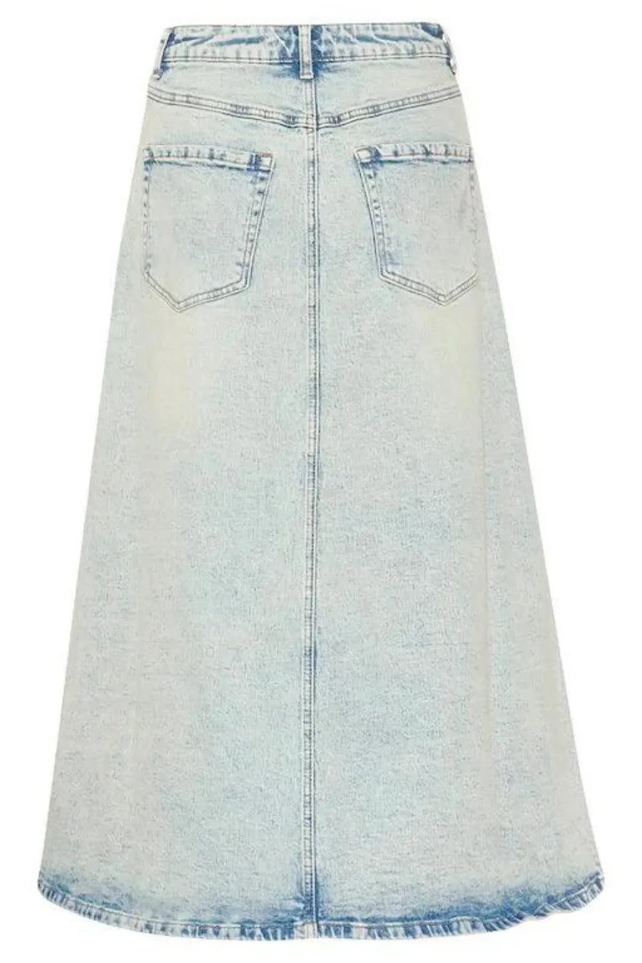 Manula Skirt in Light Blue Acid Wash