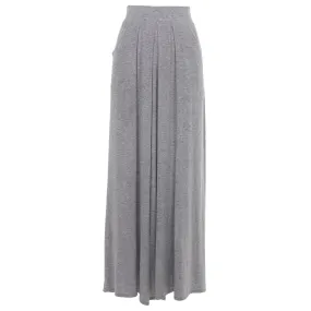 Maxi Skirt with Front Pleats