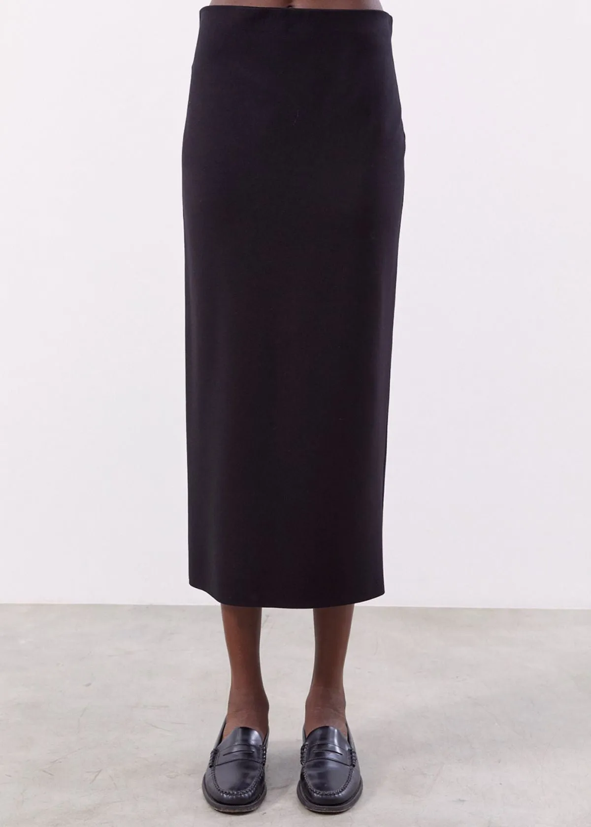 MEIMEIJ Knit Midi Skirt - Black