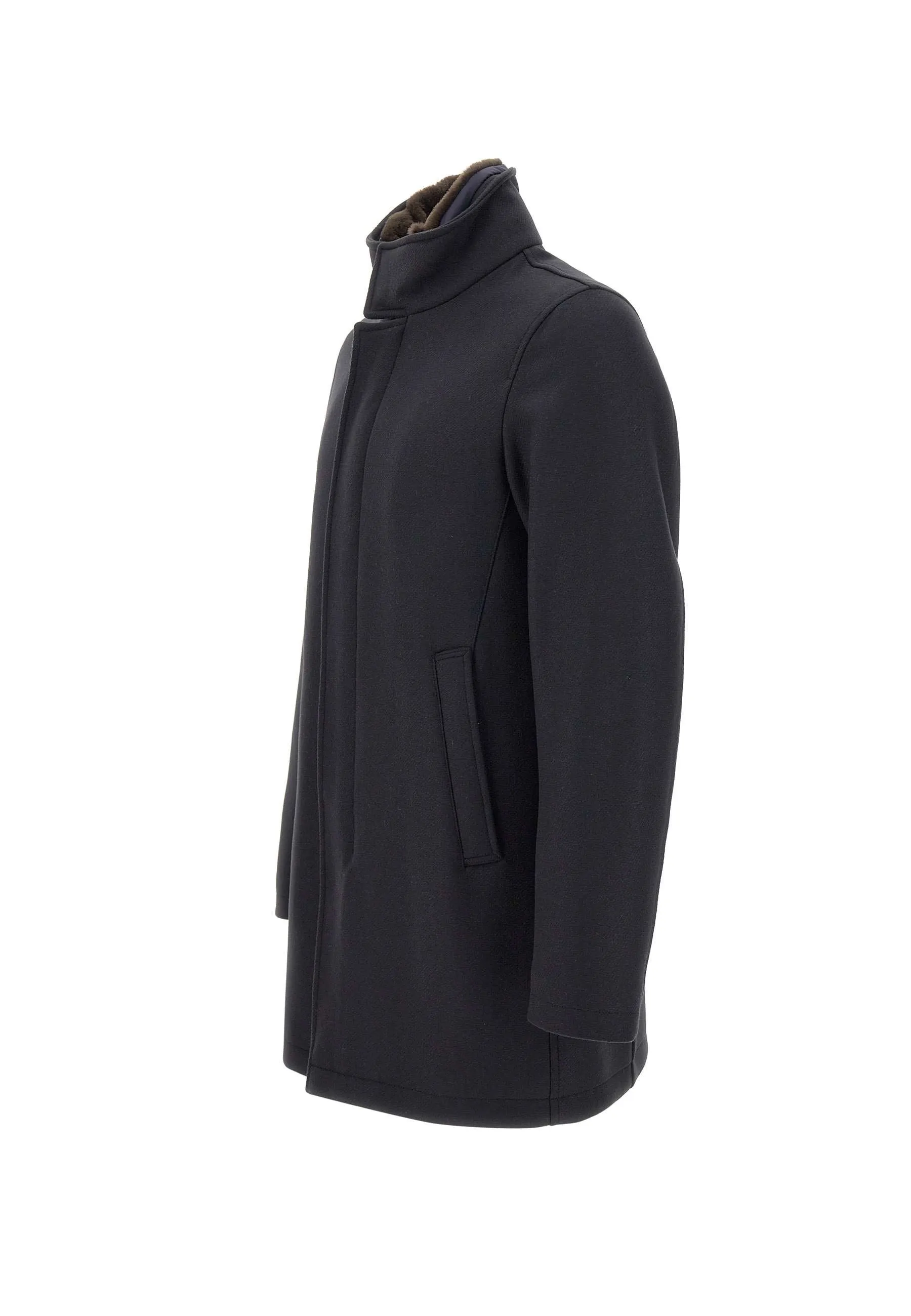 Men's Blue Virgin Wool Jacket