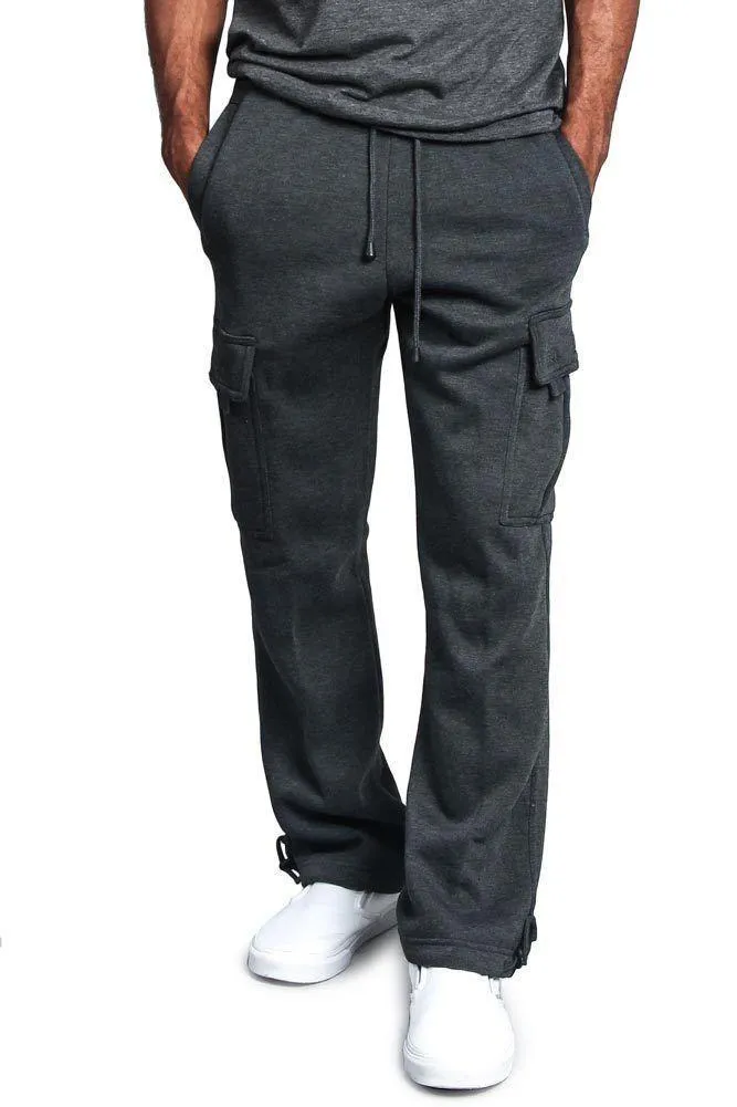 Men's Drawstring Solid Color Trousers 38427740YM