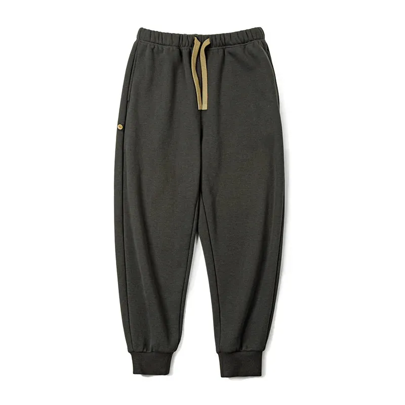 Men's Retro Navajo Drawstring Sweatpants - Heavyweight Padded Sports Trousers