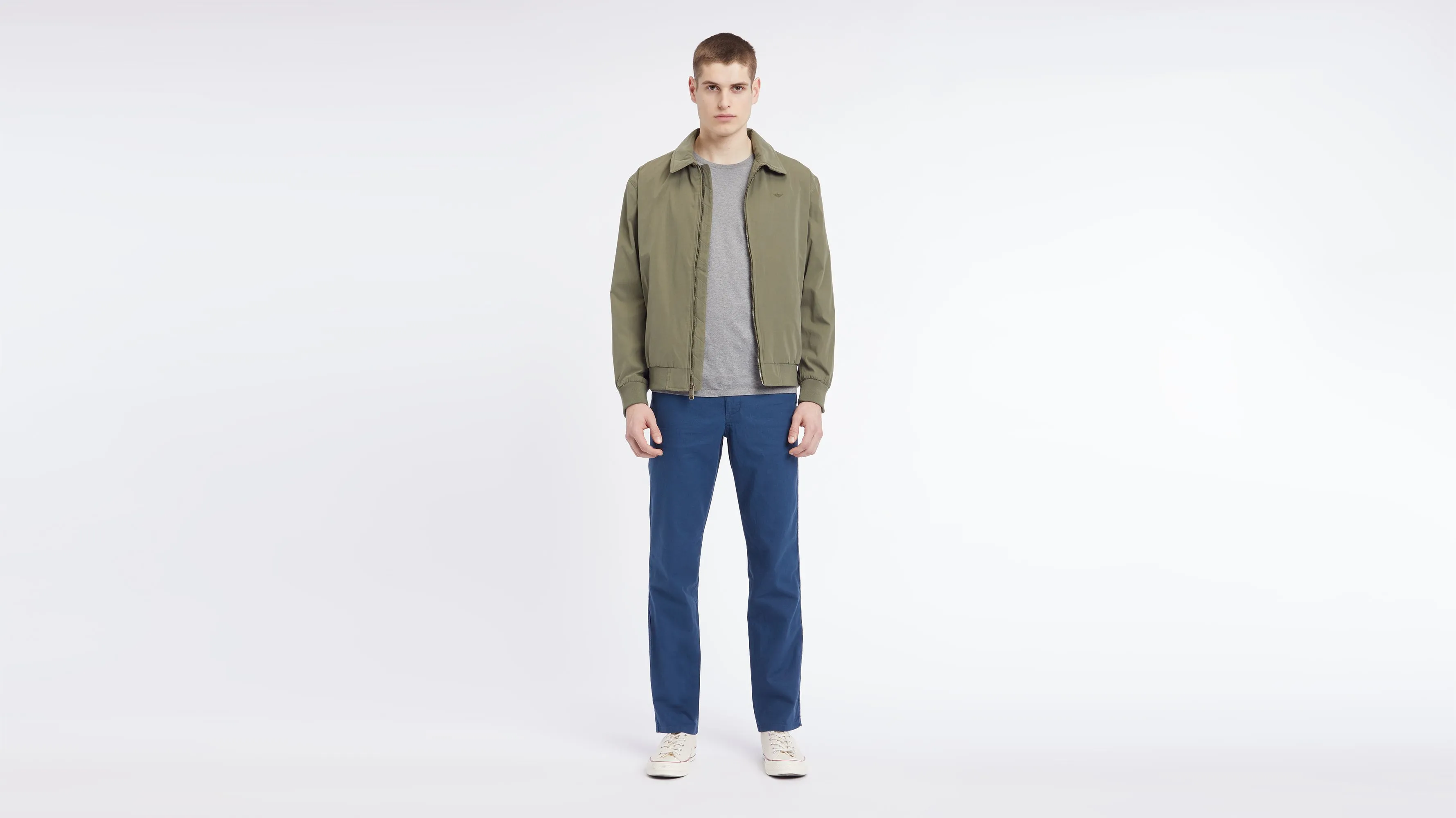 Microtwill Relaxed Bomber Jacket