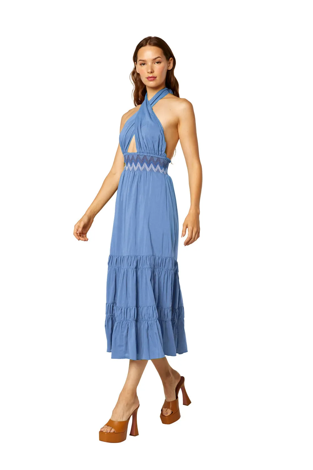 Misa - Karolina Dress in Blue