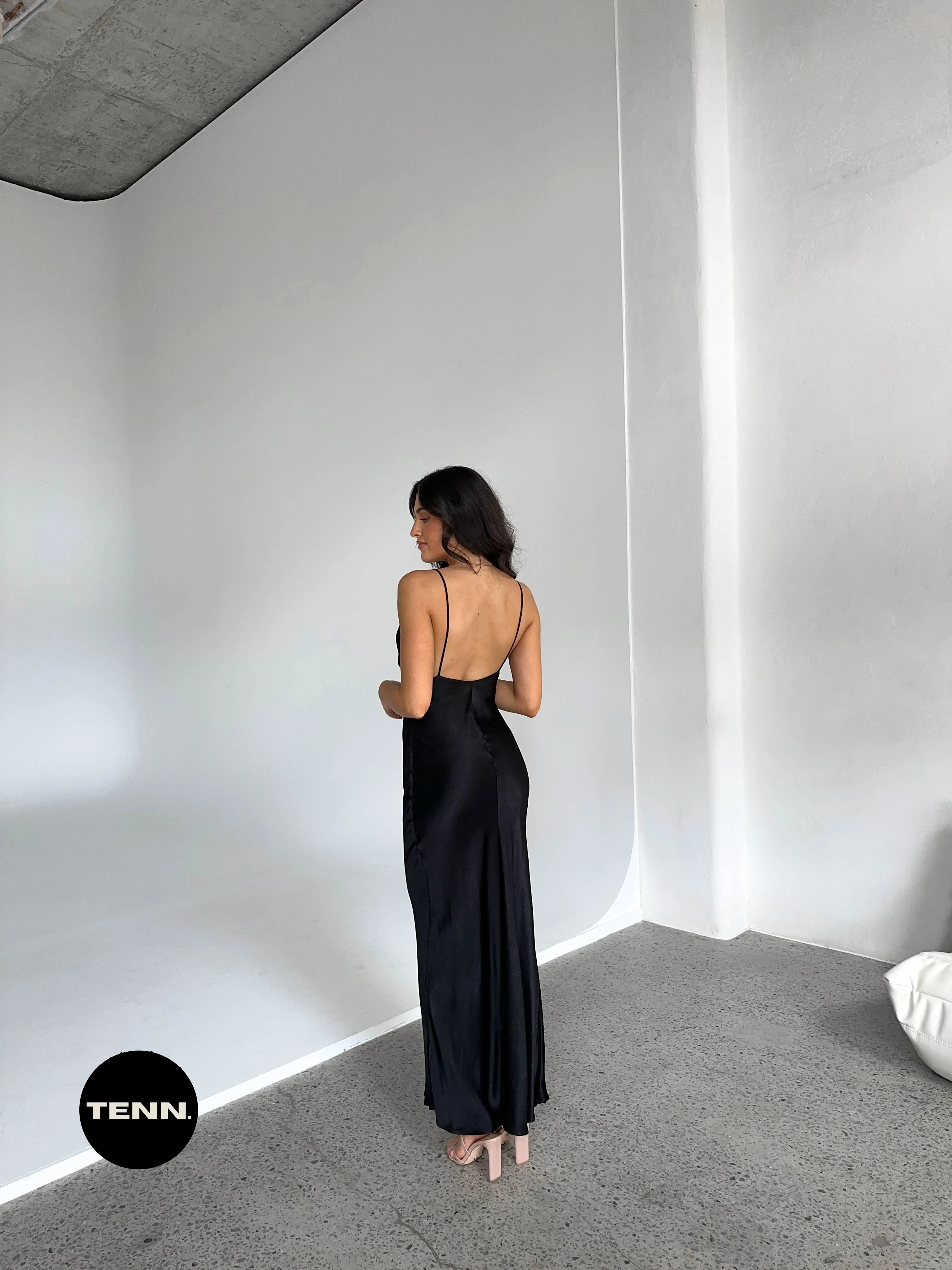 Moon Dance V Maxi Dress - Black