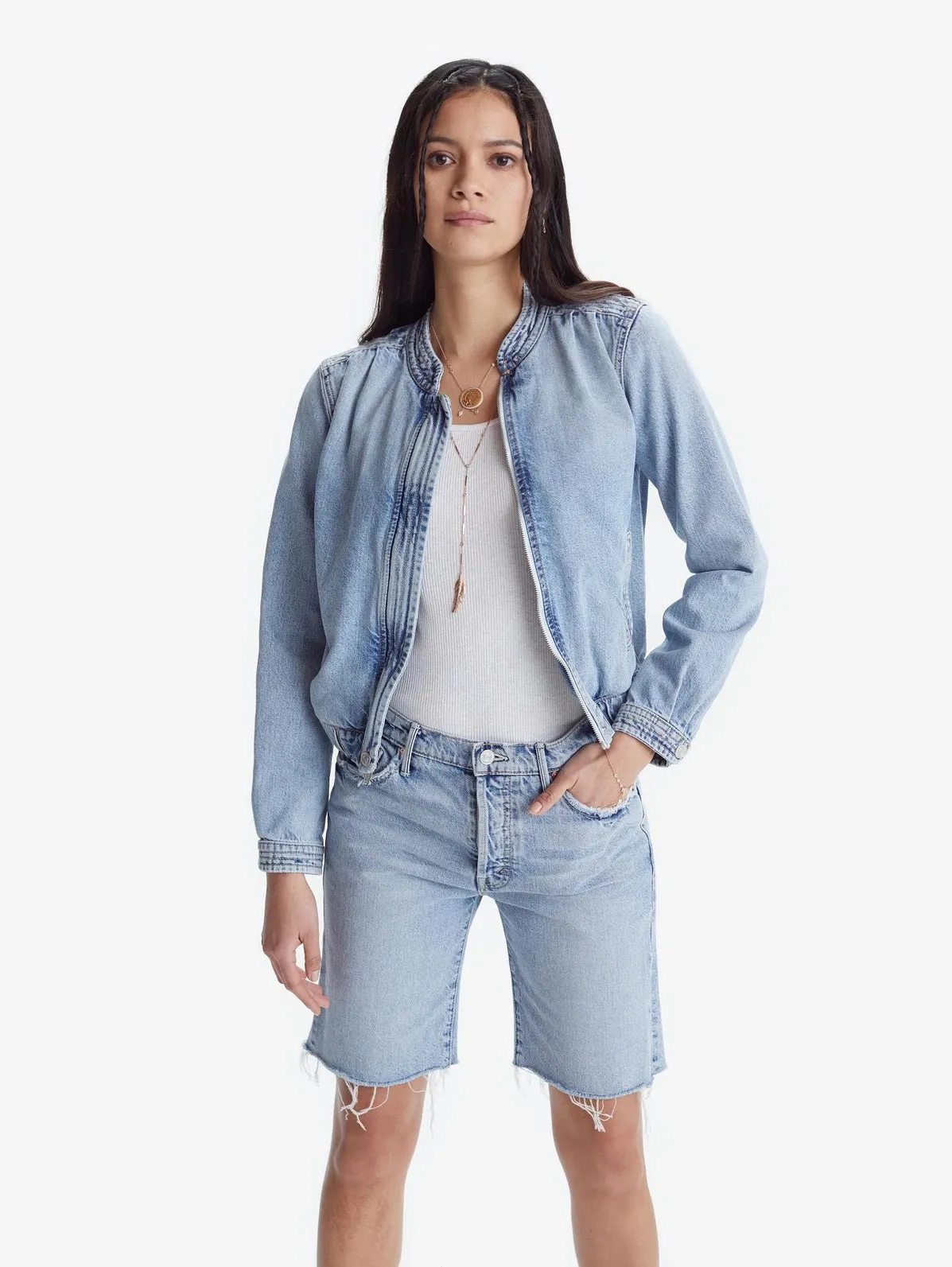 Mother Denim - The Quad Bomber Jacket in Win Some, Lose Some