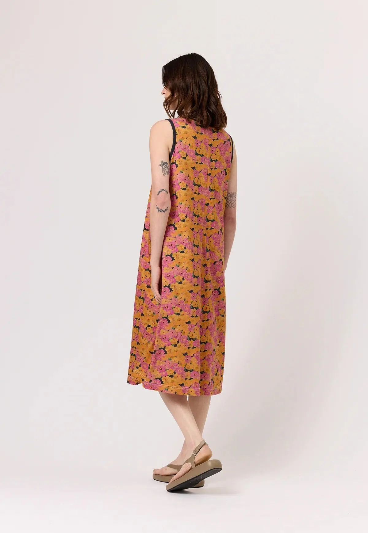 Nancybird Wren Tank Dress in Sunset Floral