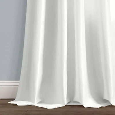 New - 108"x54" Venetian Window Curtain Panels White - Lush Décor