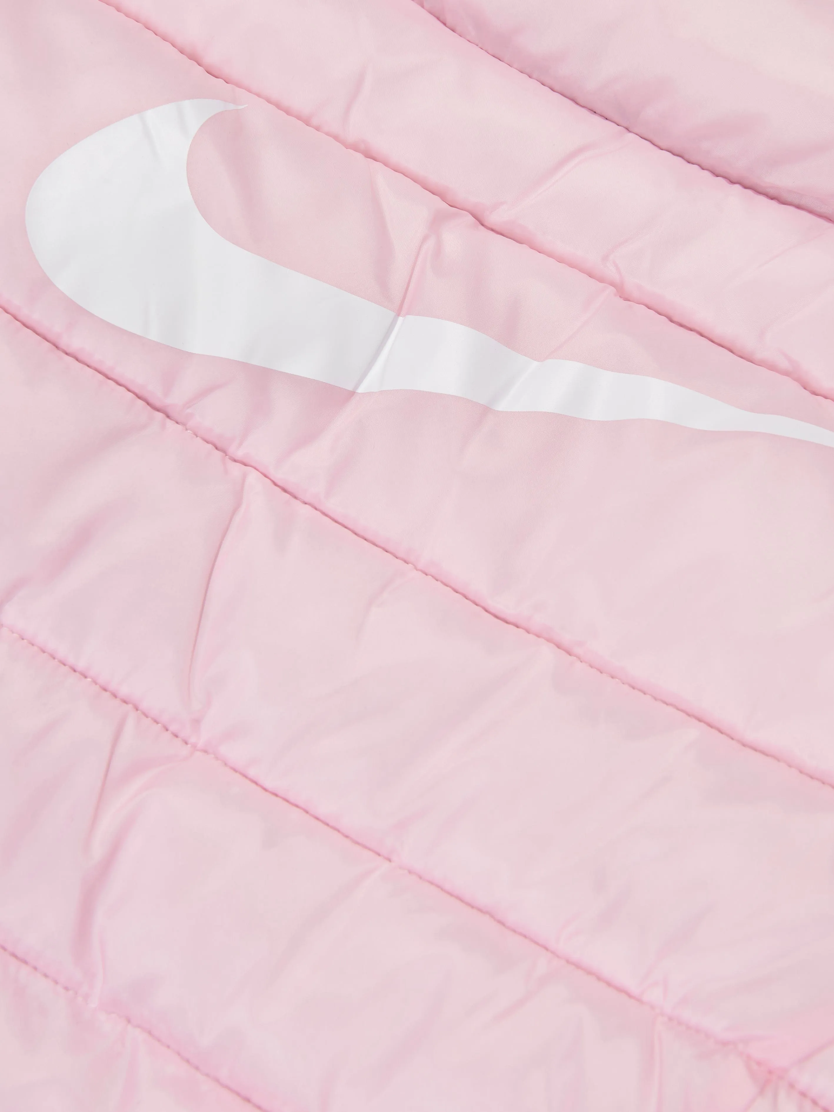 Nike Girls Solid Down Puffer Jacket in Pink