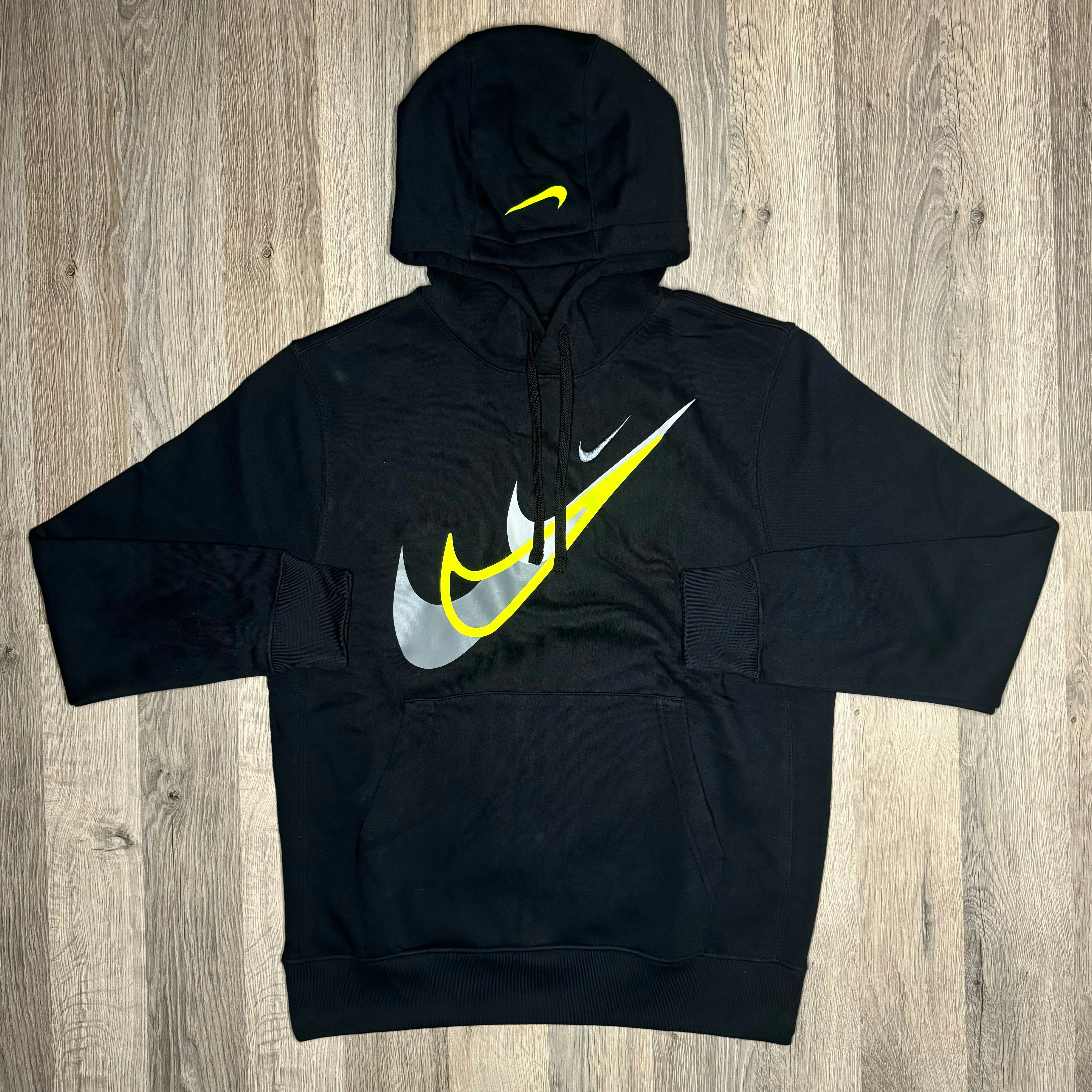 Nike Swoosh Set - Hoodie & Joggers - Black Neon