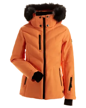 Nils Sundace Faux Fur Women's Snow Jacket - Apricot