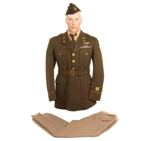 Original U.S. WWII Named US 15th Air Force Medical Corps Flight Surgeon Uniform Set For Major G.W. Hubert With Full Bullion Insignia