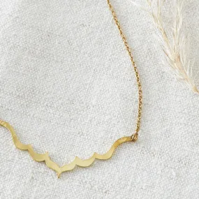 PANGA Handmade Minimalist Brass Clavicle Necklace