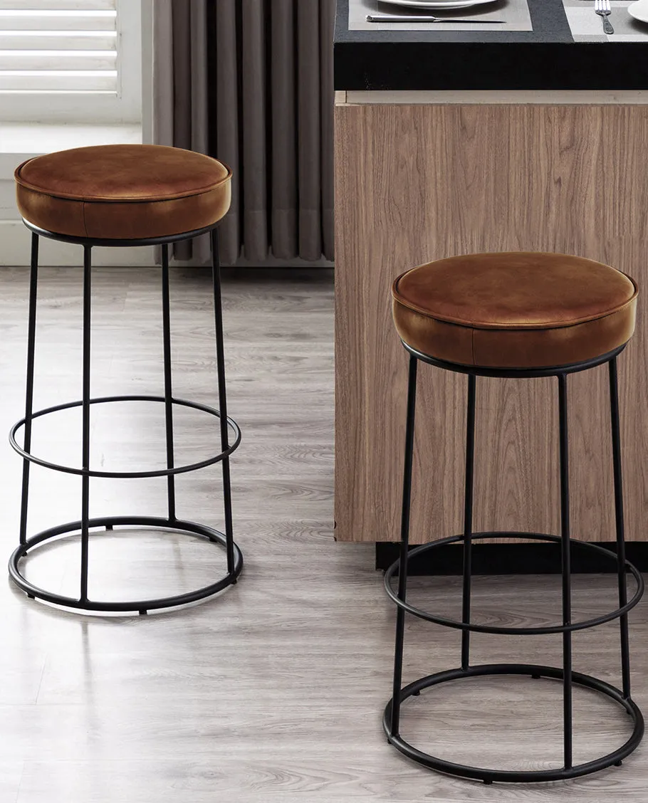 Phoenix Round Bar Stools Set of 2