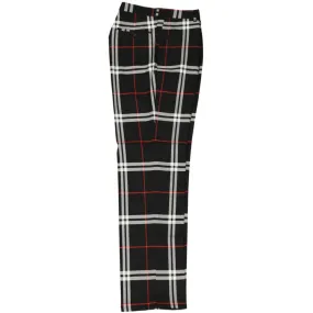 Plaid Black White Red Pants