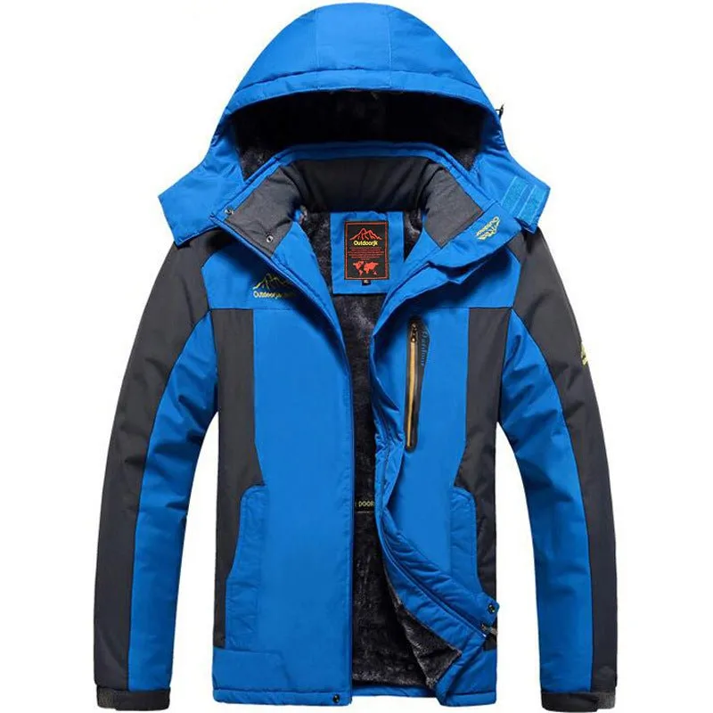 Plus Size Outdoor Winter Jacket For Men, Fleece Lined Padded, Waterproof & Warm Options Available