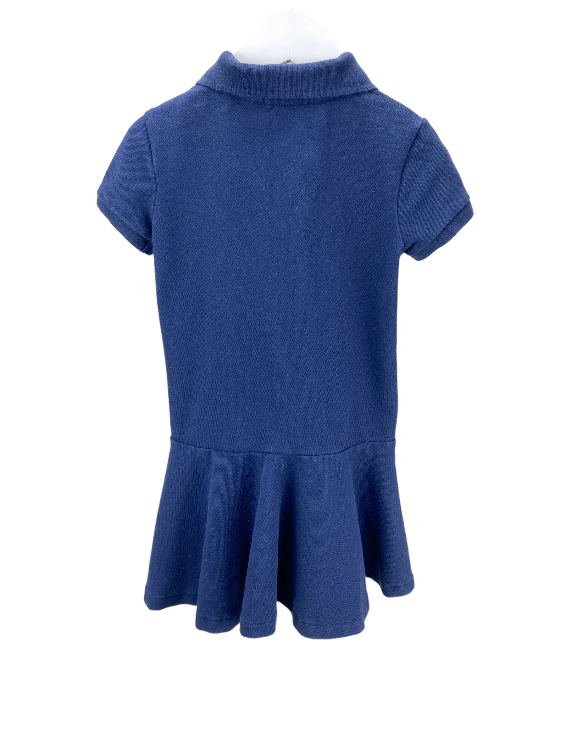 Polo Ralph Lauren Girls' Pique Polo Dress Navy Size 4