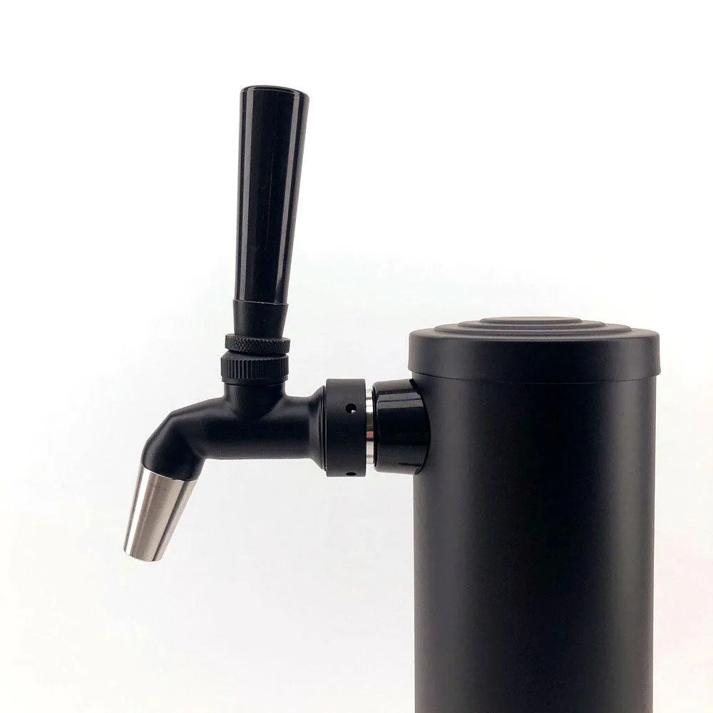 Quadruple Tap Black Phantom Font Kit with duotight Short shanks and Black handles(Without Tap)