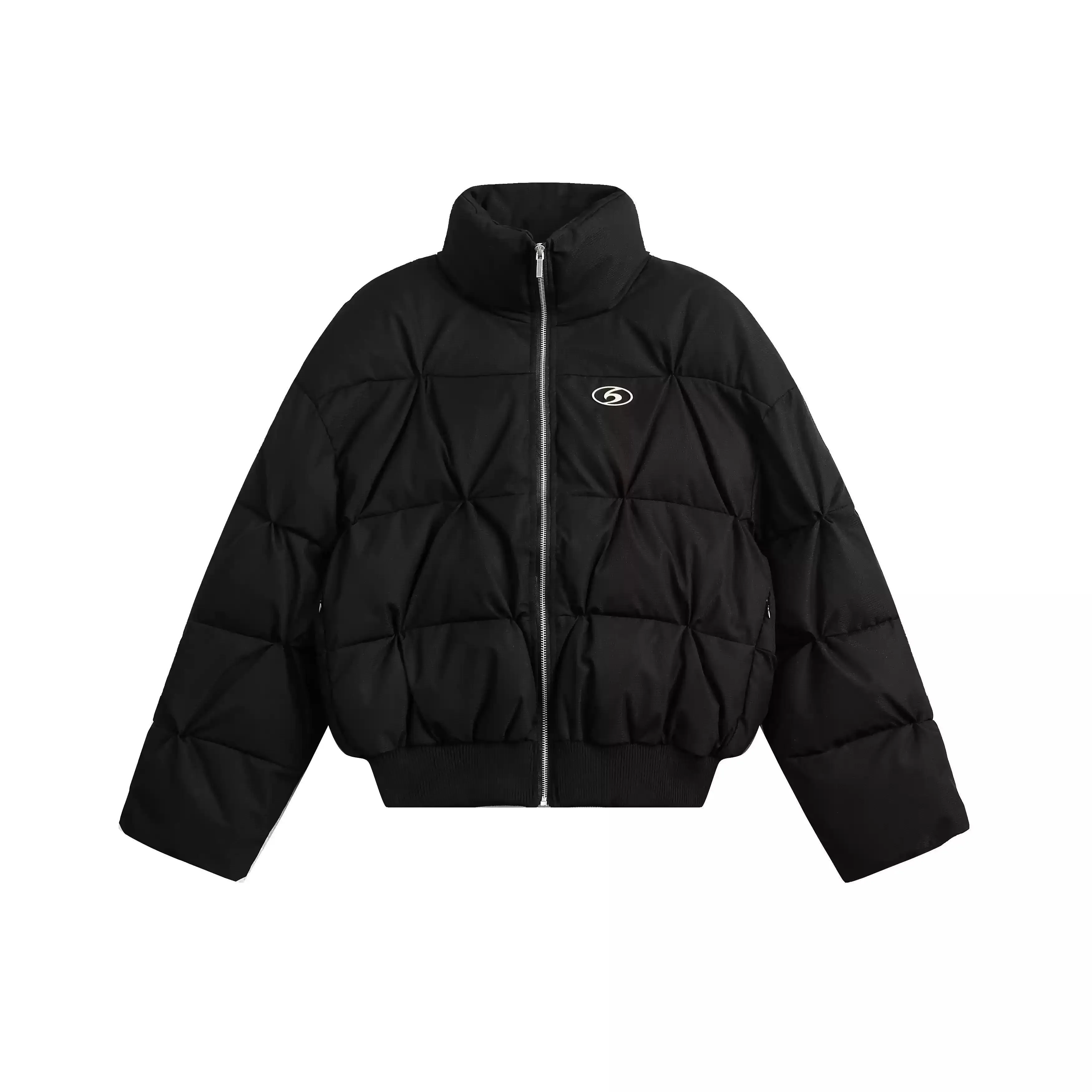 Quilted Metal Logo Puffer Jacket