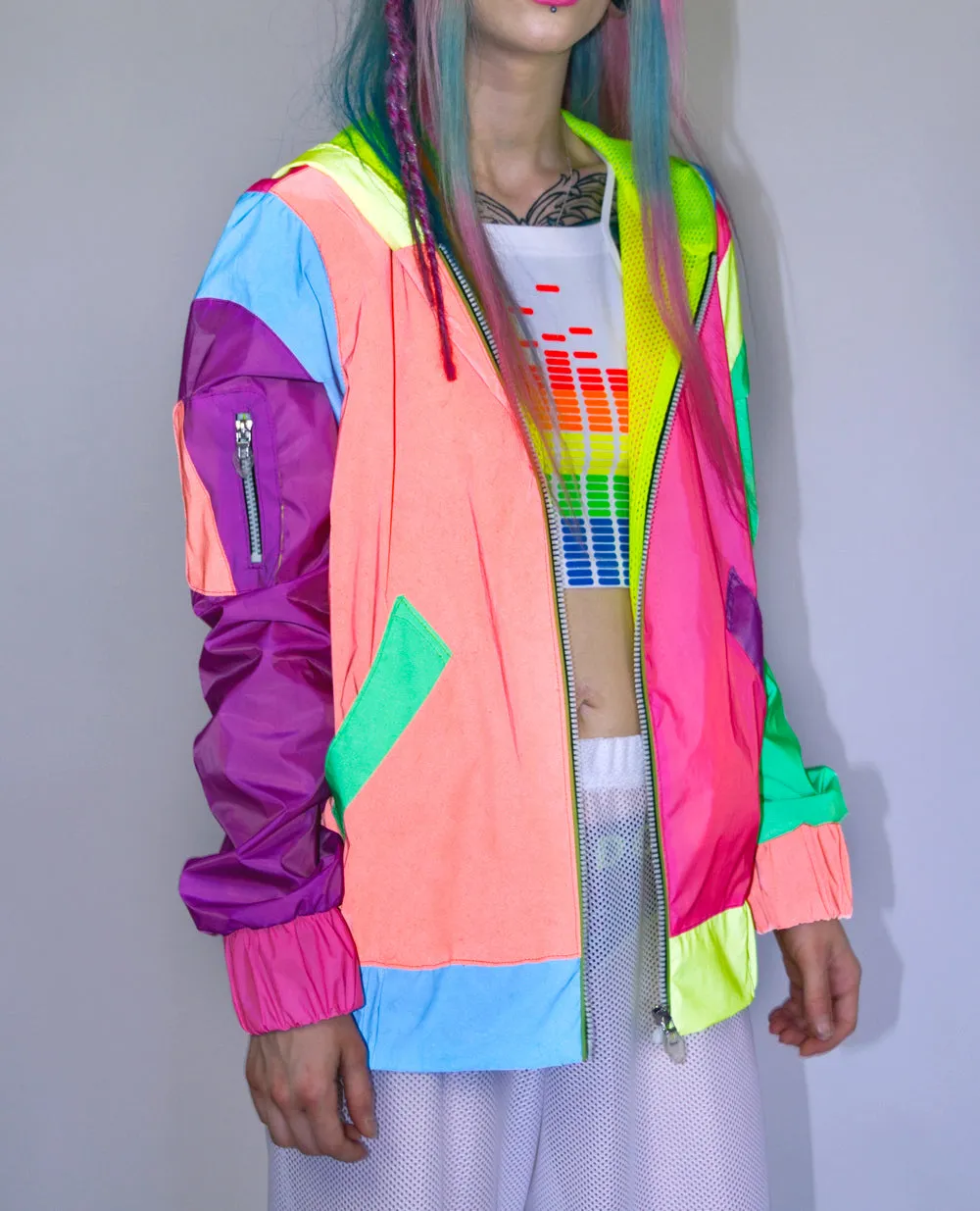 REFLECTIVE CLUB BOMBER JACKET