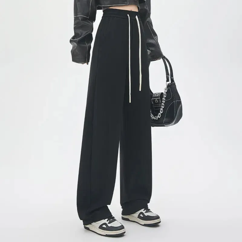 Relaxed Fit Wide-Leg Sweatpants