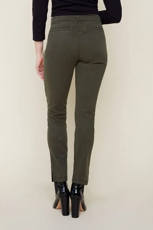 Renuar Pull On Straight Pants Chive