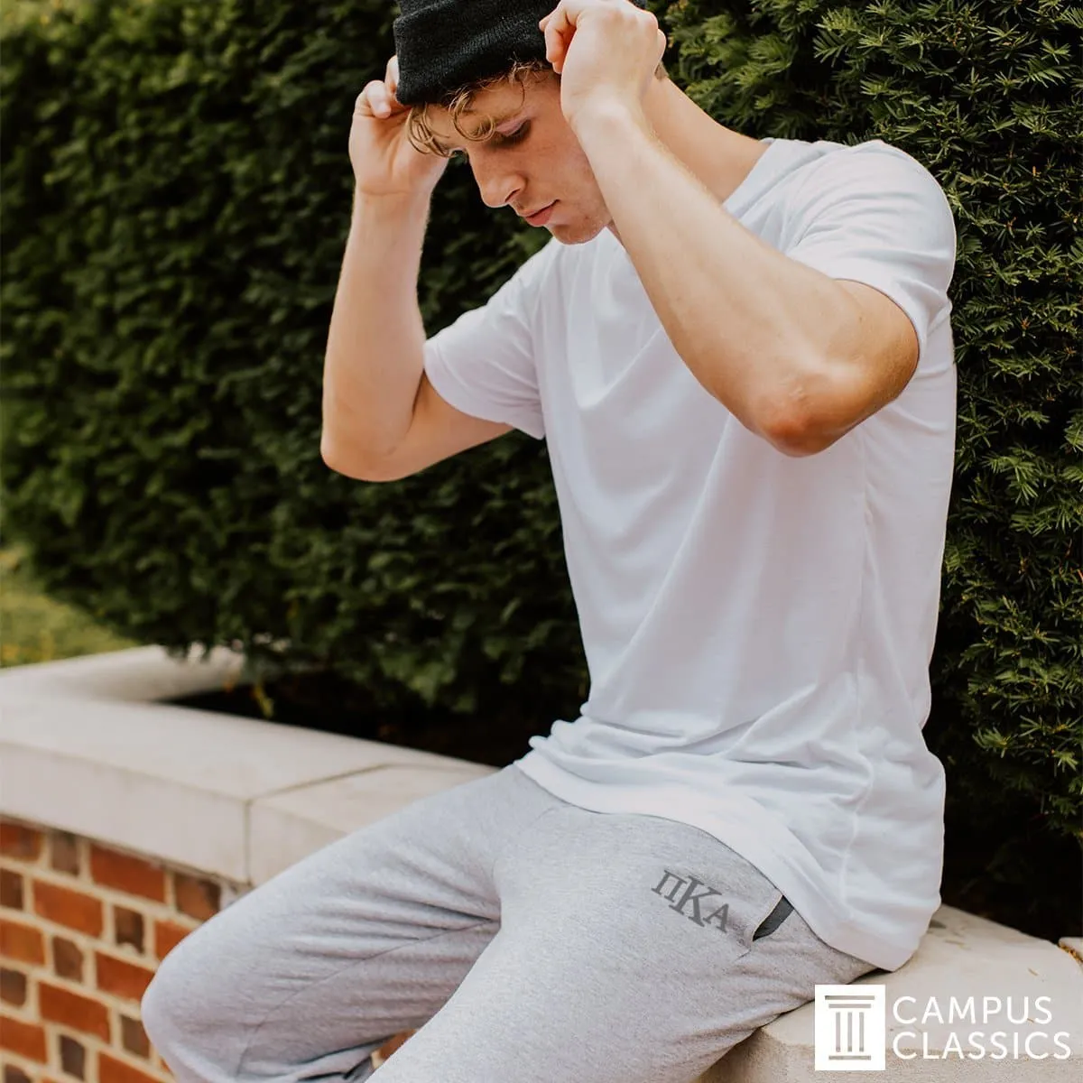 Sigma Chi Heather Grey Contrast Joggers