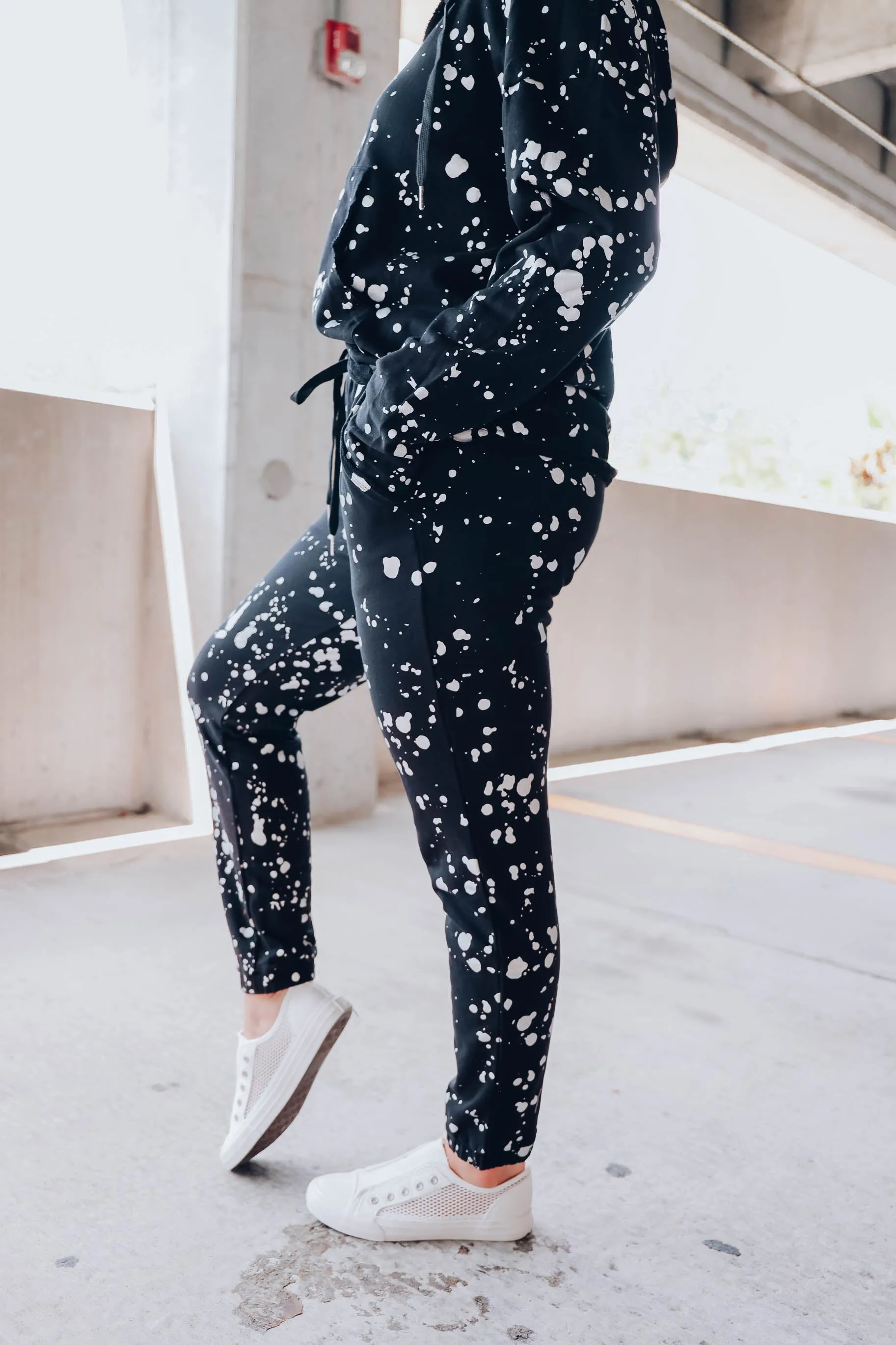 Silver Splatter Sweatpants