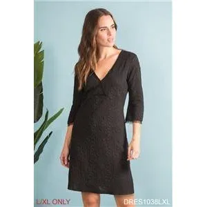 Simply Noelle Lace and Grace Dress - Lt. Denim