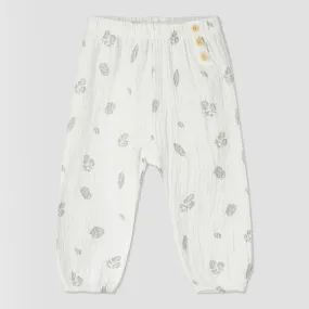 Smithie pants in ivory pinecones print