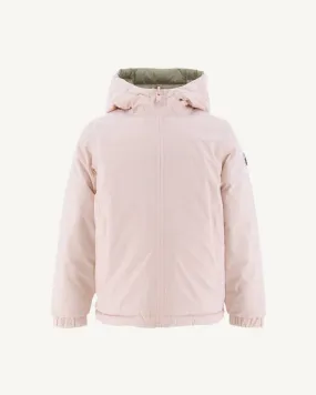 Soft pink/Beige children's Zurich reversible puffer jacket