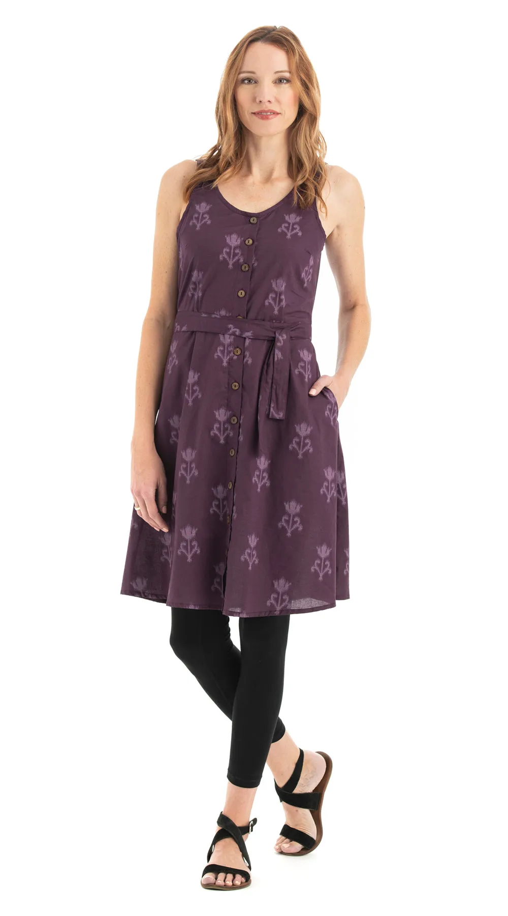 Soho Dress - plum - cotton