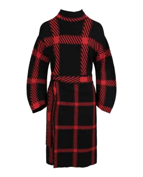 Stella McCartney Check Print Belted Dress