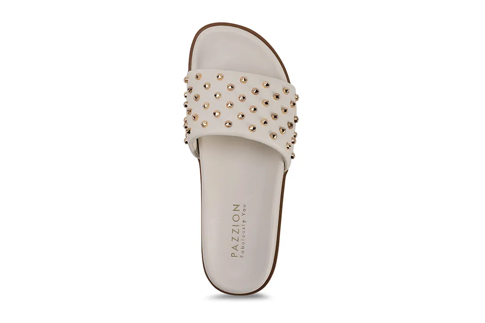 Studs Embellished Slides