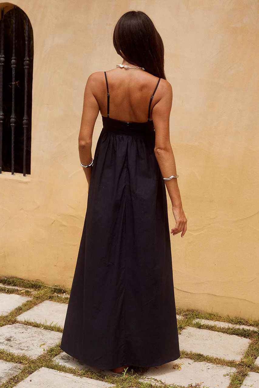 TANALA MAXI DRESS - BLACK