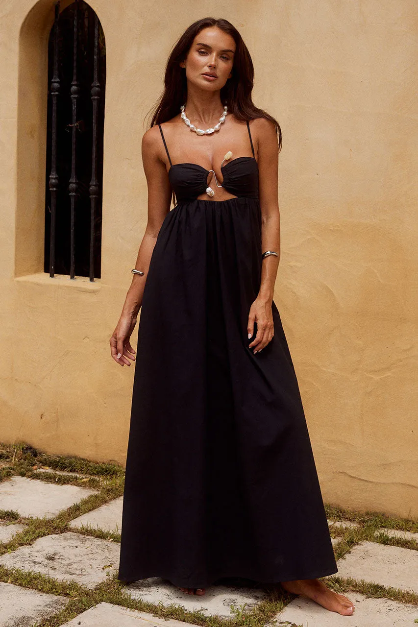 TANALA MAXI DRESS - BLACK