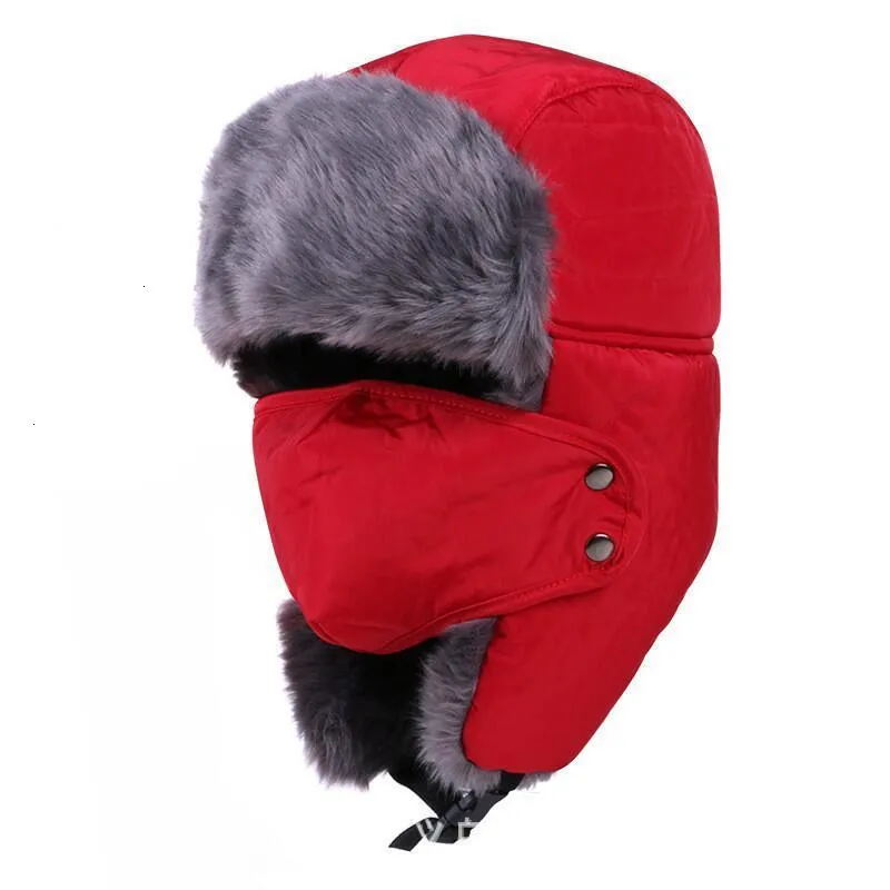 TEEK - Earflap Bomber Hat with Face Cover