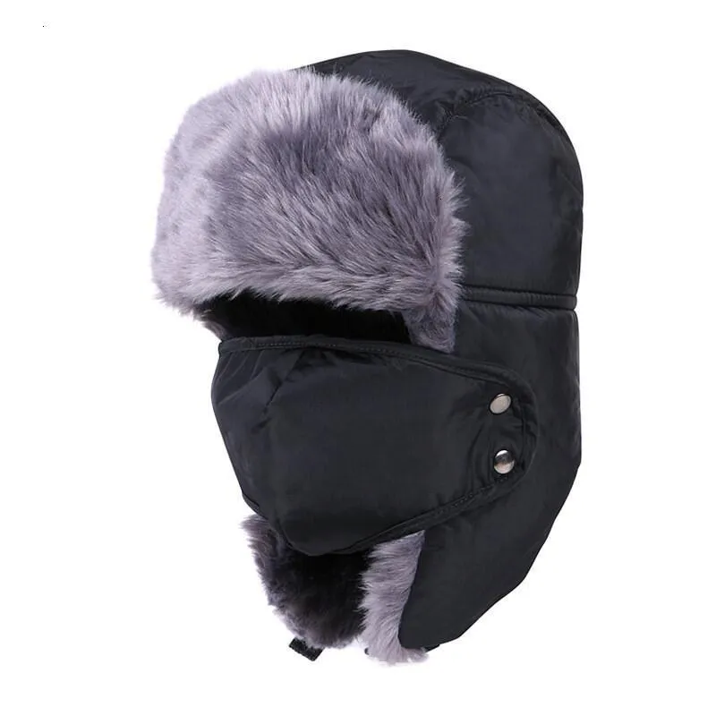 TEEK - Earflap Bomber Hat with Face Cover