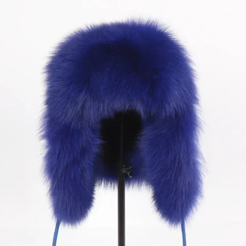 TEEK - Natural Fox Fluff Ushanka Hat